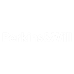 Perkins and Will White Logo